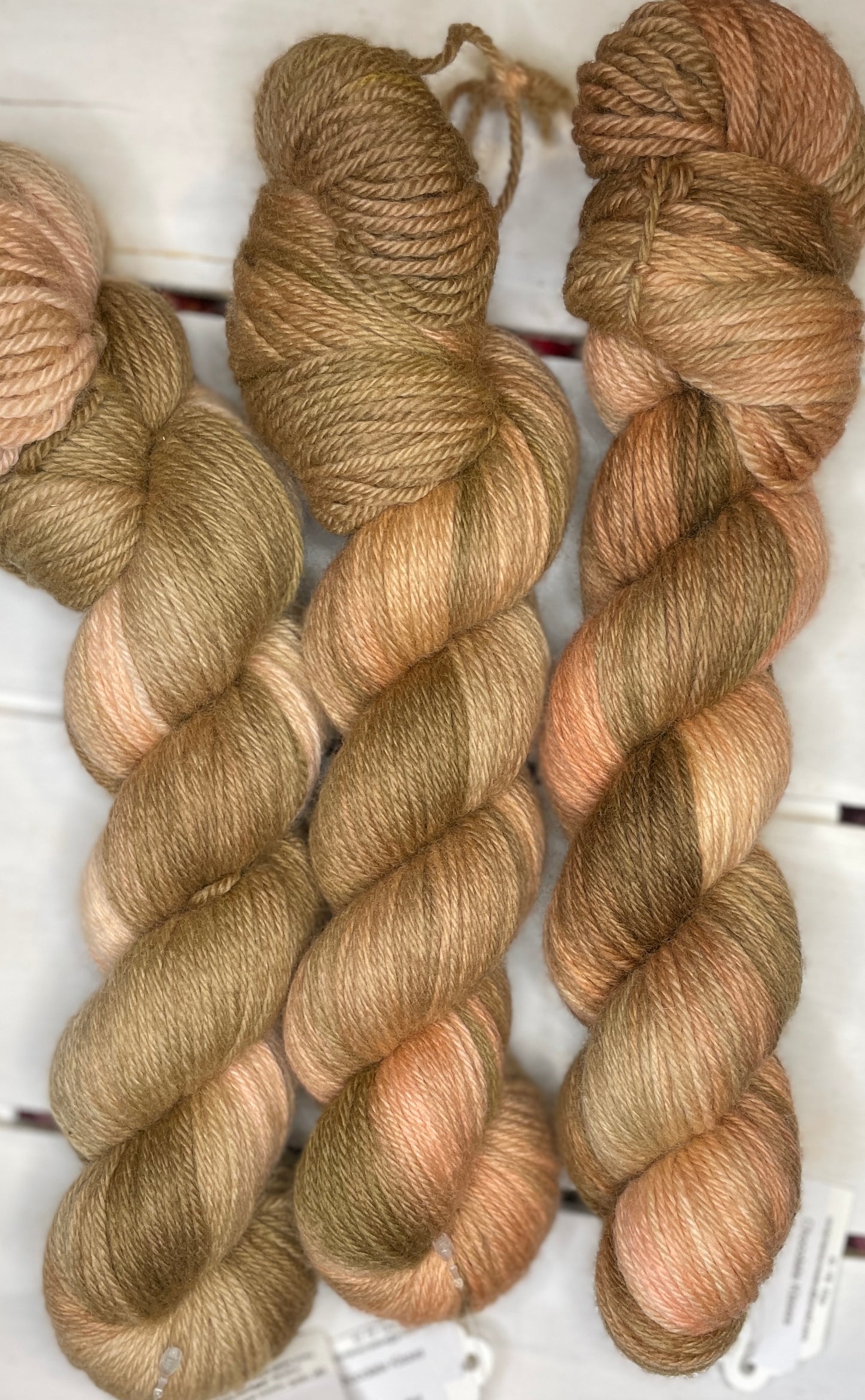 Chocolate Kisses, brown, dark tans, superwash merino wool