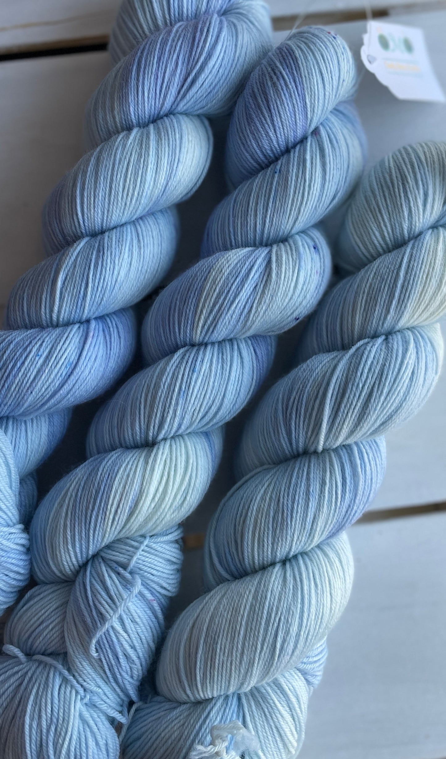 Sky Blue, super wash merino