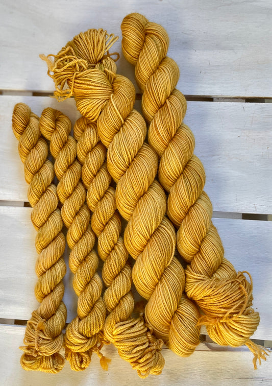 Honey Mustard, part of the "Earth Tone Series: 75 superwash merino/25%nylon (Copy)