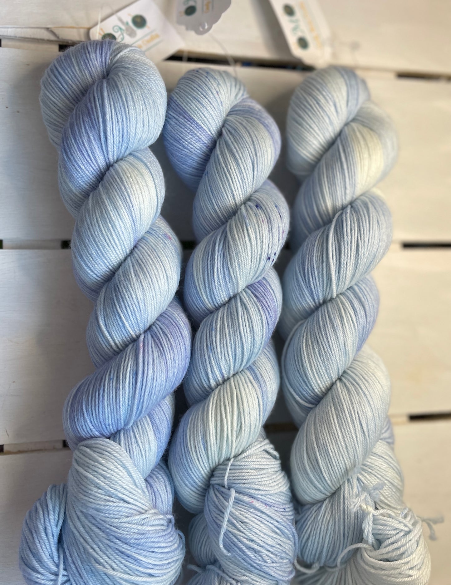 Sky Blue, super wash merino