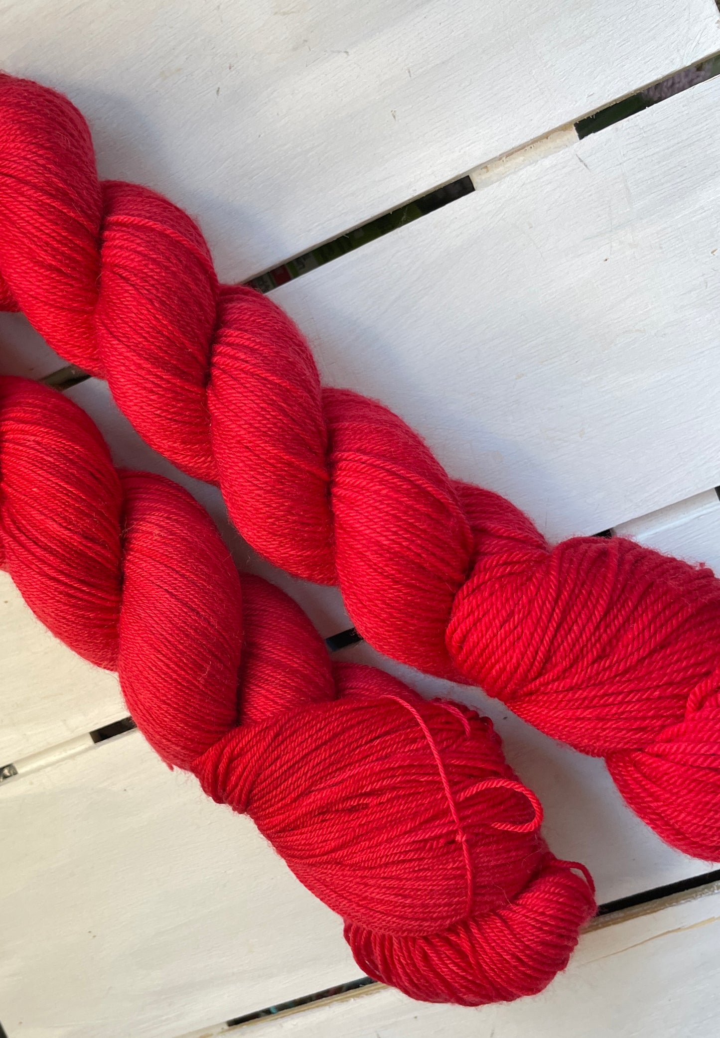 Santa Baby, superwash merino wool