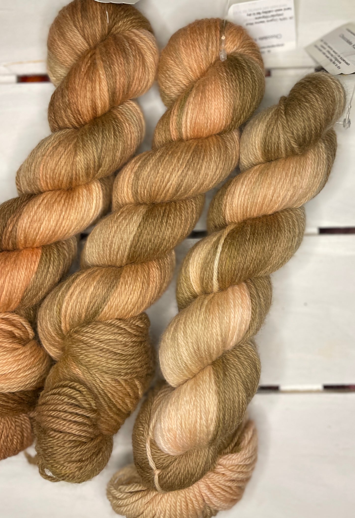 Chocolate Kisses, brown, dark tans, superwash merino wool