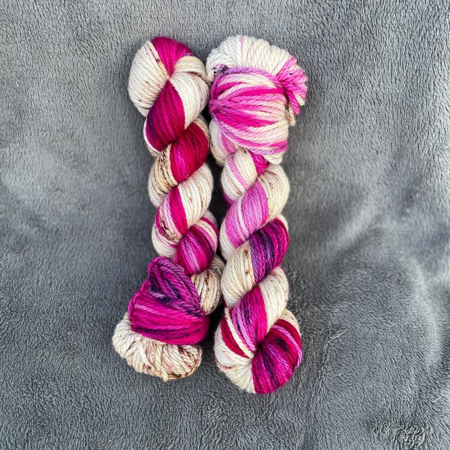 Rhubarb Crumble, bulky, super wash merino wool