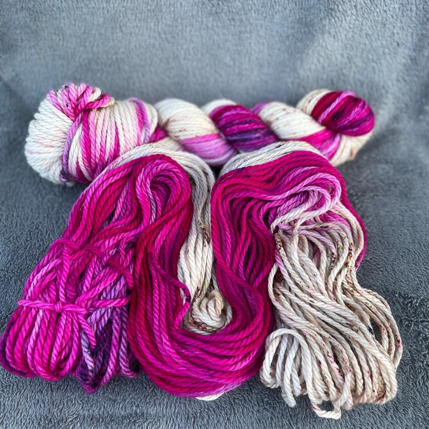 Rhubarb Crumble, bulky, super wash merino wool