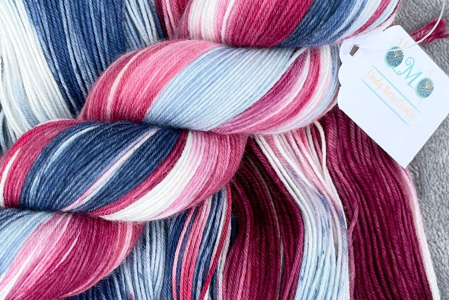 Holly Hobbie, pink, blue, cherry, wool