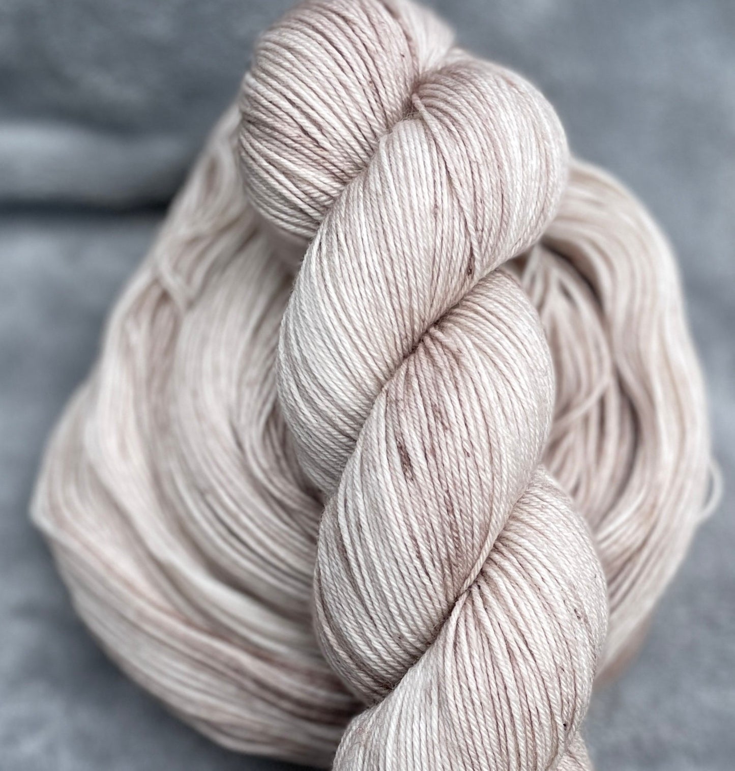 Silver Dapple, beige,grey,silver tones, superwash merino wool